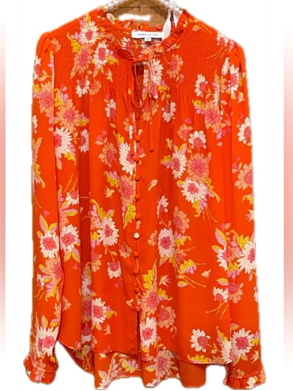Floral Orange Women's Top